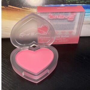the CREME shop Creme Blush Balm Heart Shape Pink Buildable Long Lasting  Blend